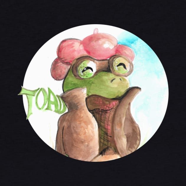 Toad watercolour - Children's book inspired designs by STearleArt